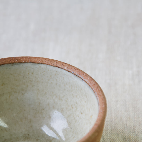 Jim Malone Bowl Nuka Glaze Interior Unglazed Stoneware Exterior Lessonhall Studio