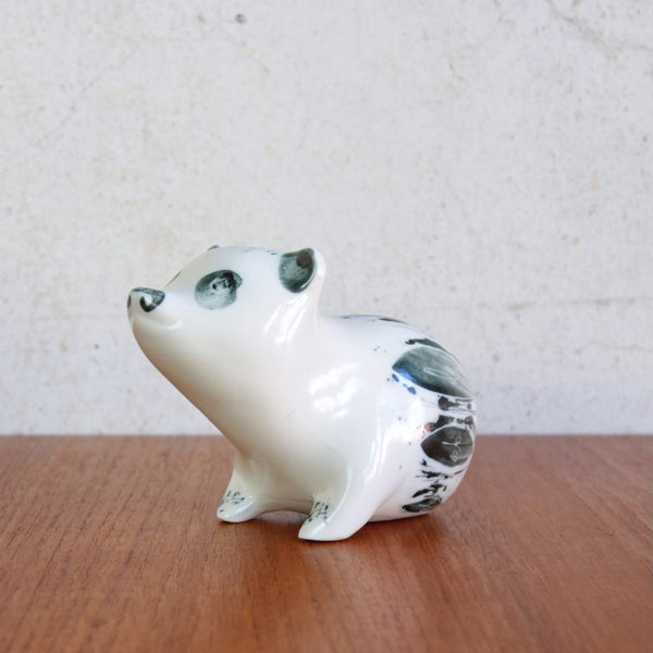 Rare Susan Parkinson bear money box, midcentury Modernist British pottery design.