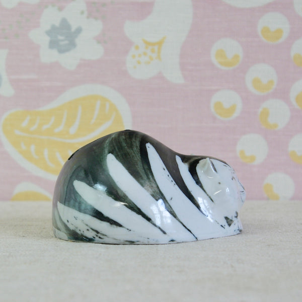 Susan Parkinson Money Cat porcelain money box, created at Parkinson Pottery circa 1960