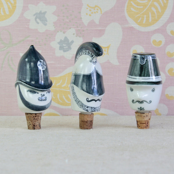Susan Parkinson & Guy Neale Boxed Trio of Bottle Stoppers