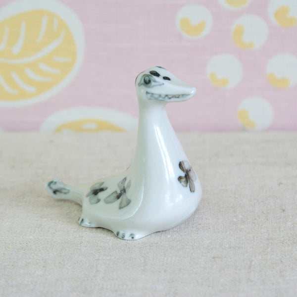 Vintage Scottish Nessie collectable, Susan Parkinson Loch Ness Monster created for sale near Loch Ness during the 1950s
