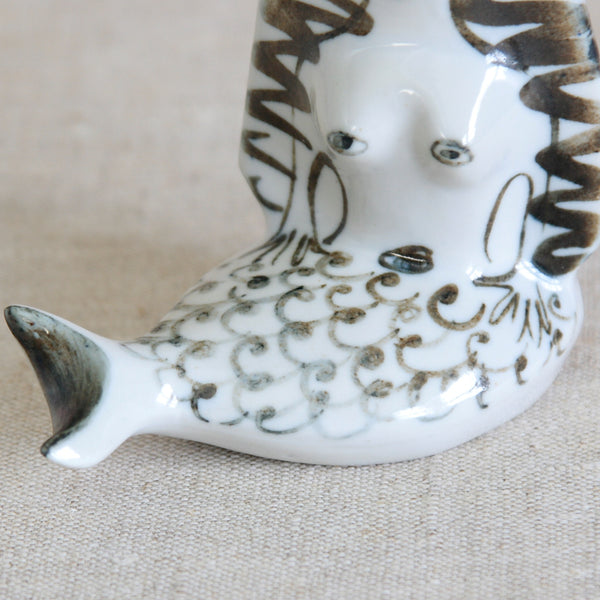 Susan Parkinson Small Mermaid figurine with expressive hand-painted decoration