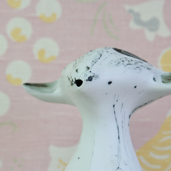 Close up of the mouth of a Susan Parkinson Model 8 Sheep made at Parkinson Pottery in Brabourne Lees, Kent