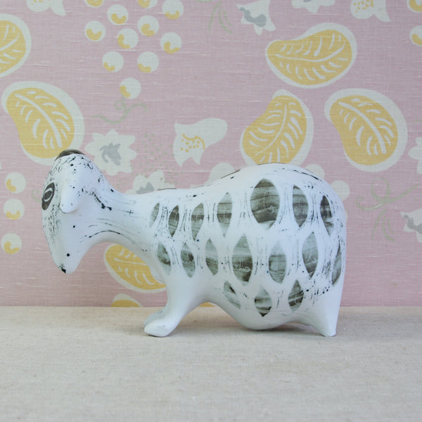 Susan Parkinson Model 8 Sheep, an early design from Parkinson Pottery dating to the 1950s