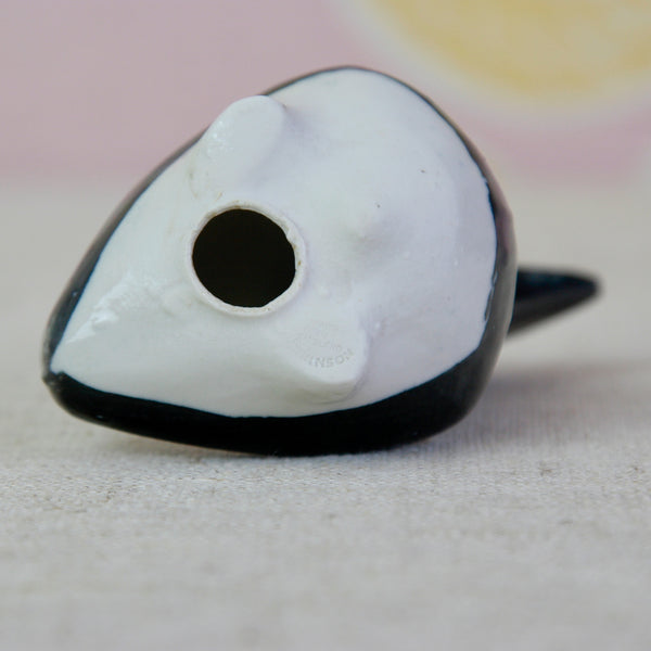 Susan Parkinson Toucan figurine with Parkinson Pottery Stamp Mark