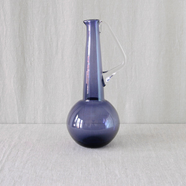Early Riihimäki glass design by Tamara Aladin, showing her playful use of geometry and interest in combining functional and decorative form. 1749 Carafe.
