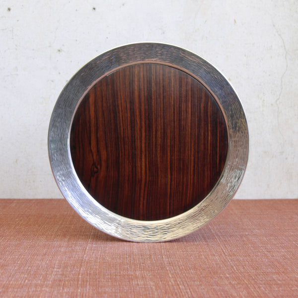 Head on shot of a rare Tapio Wirkkala TW142 tray representing Finnish mid-century luxury tableware