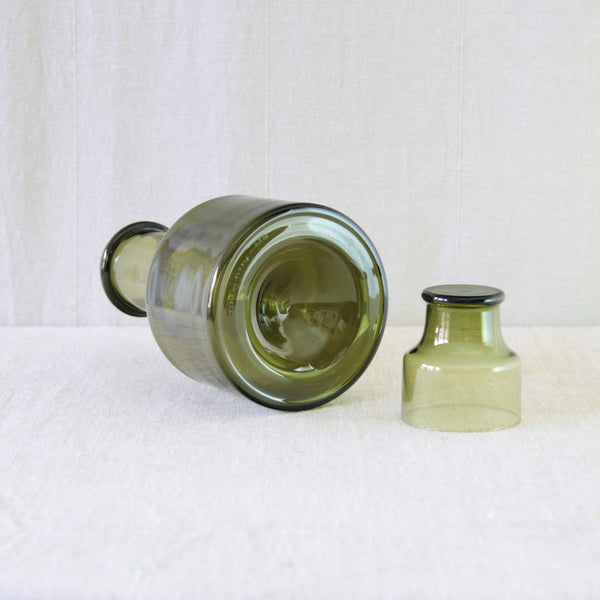 Underside of Tapio Wirkkala bottle vase, 1950's. 