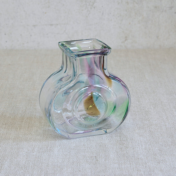 Nordic modern glass vase by Helena Tynell, Bora Bora series, sought after by collectors in Europe, Japan and the United States.