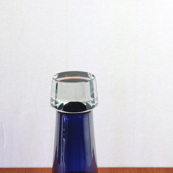 Detail of glass vase designed by Nuutajärvi master glassblower Unto Suominen, better known for executing the work of leading Finnish designers.