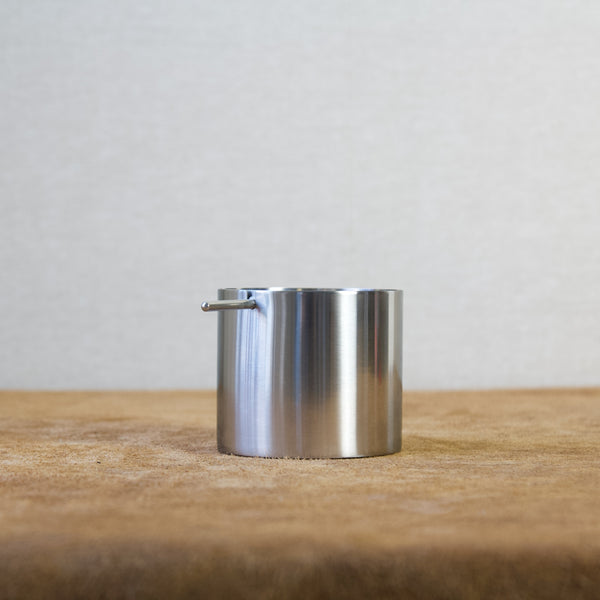 Arne Jacobsen Cylinda-Line ashtray demonstrating classic Danish Modern design.