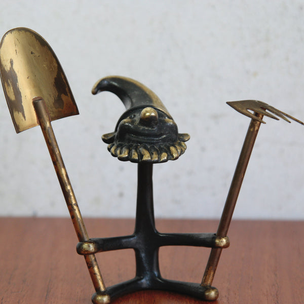 Collectible Walter Bosse gnome bonsai ornament, functional and sculptural, mid-century German design.