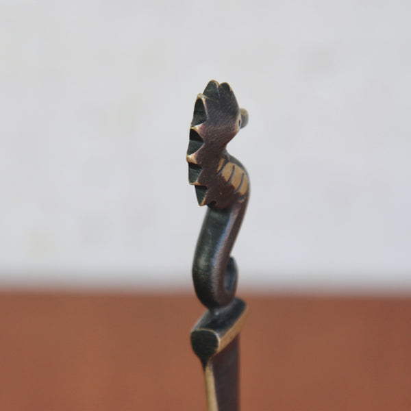 Walter Bosse underwater creature brass letter opener, made by Herta Baller, available in the UK from design gallery Art & Utility, who ship worldwide.