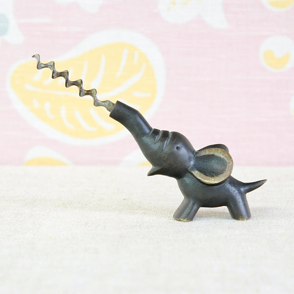 Walter Bosse elephant corkscrew combining Viennese mid-century design with the designer's characteristic humour and functional approach.