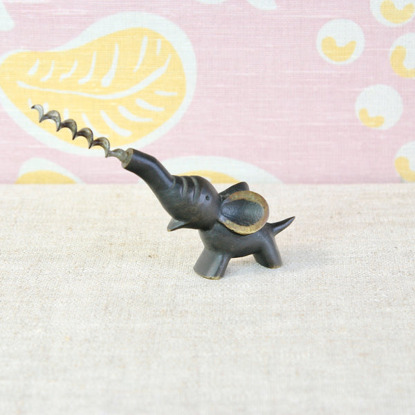 Walter Bosse elephant corkscrew combining Viennese mid-century design with the designer's characteristic humour and functional approach.