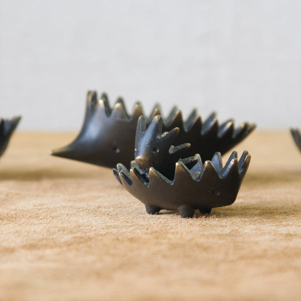 Walter Bosse small hedgehog ashtrays, part of a full set of Vintage hedgehogs available for sale in London