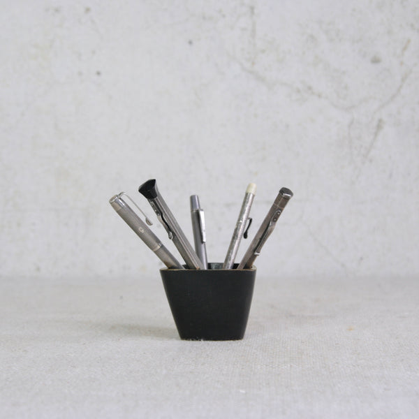 A Walter Bosse brass vide-poche or vessel with square rounded form, designed in Vienna for Baller Austria, 1950s.