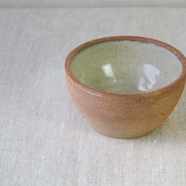 Jim Malone Asian Influence Small Stoneware Bowl Wood-Fired Nuka Glaze