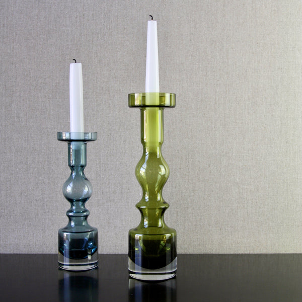 An image showing the Pompadour design by Nanny Still in use as a candlestick holder for tapered dinner table candles