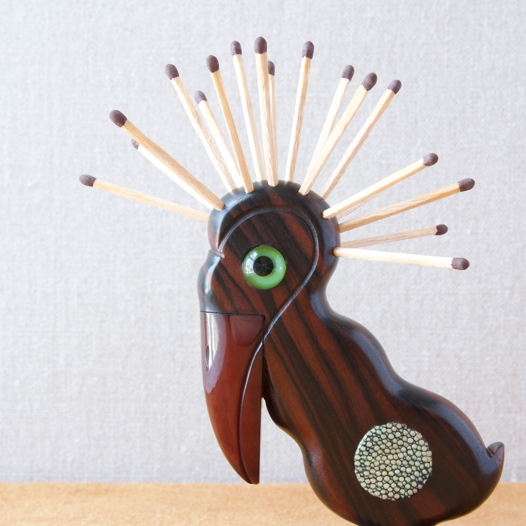 Pelican' YZ Bird Matchstick Holder w. Striker – Art & Utility