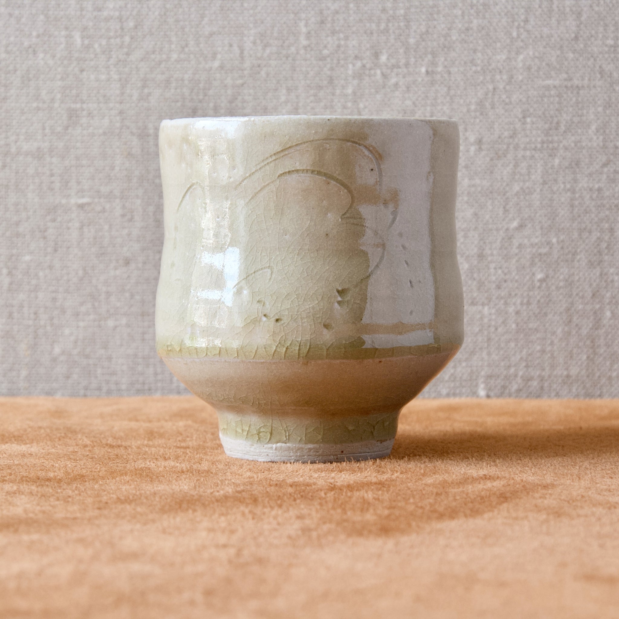 Jim Malone Celadon Yunomi – Art & Utility