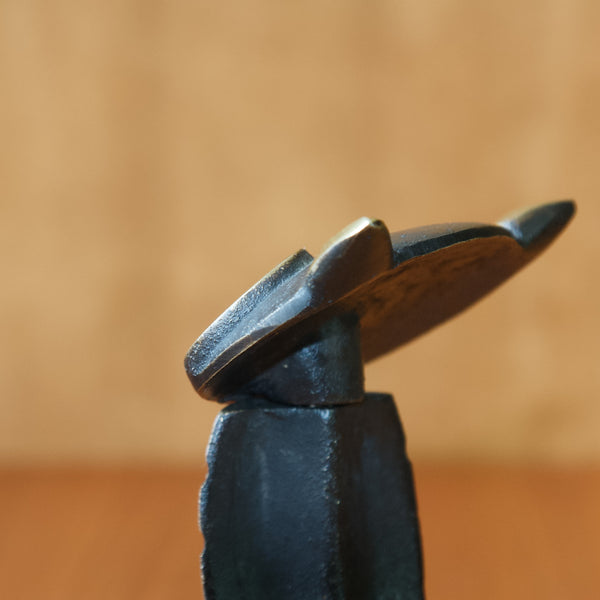 Detail showing how the edges of this large rare and unusual Walter Bosse owl corkscrew have been very well finished.
