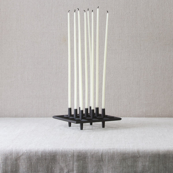 Danish vintage modernist homewares 1960s cast iron candle holder Dansk Designs