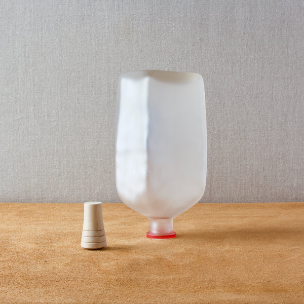 Frosted glass square decanter designed in 1937 by Jacob Bang, Denmark