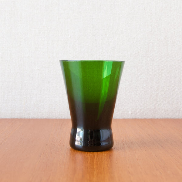 Green glass from Holmegaard, Denmark