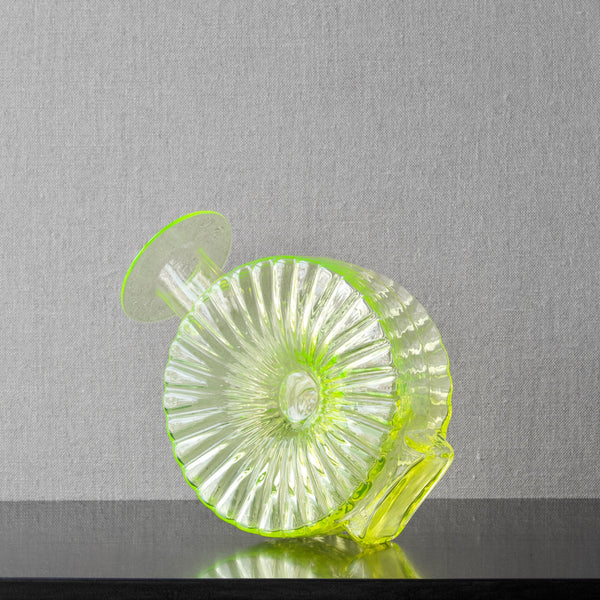Large Helena Tynell Aurinkopullo for Riihimen Lasi Oy Finland in uranium glass