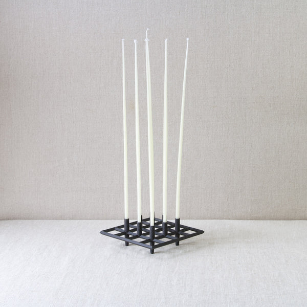 Mid Century Danish modernist Jens Quistgaard 'Tiny Taper' Trivet candle holder centrepiece produced 1960s Denmark 
