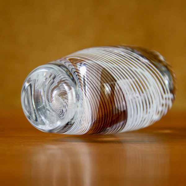 Underside of a vase designed by Vicke Lindstrand for Kosta