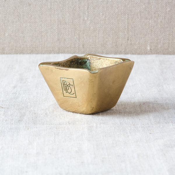 Richard Rohac brass ashtray produced for Brown Boveri & Cie BBC