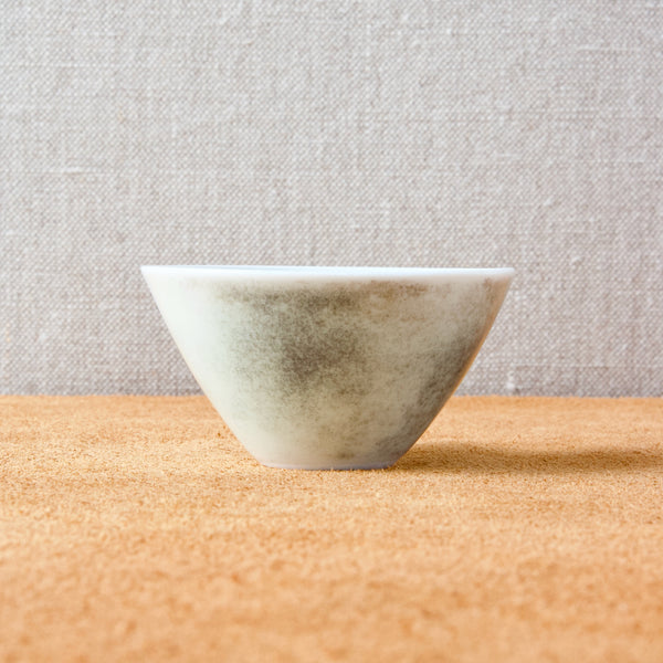 Rorstrand miniature bowl by Carl Harry Stalhane with white glaze and colourful interior