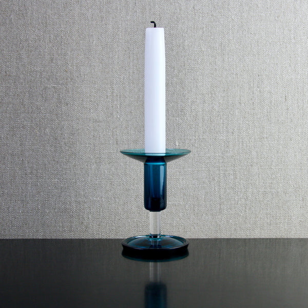 Nanny Still candle holder with candle 'Harlekiini' series designed in 1958 and produced by Riihimaki Finland