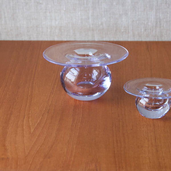 Two Nanny Still Modernist Finnish glass Saturnus vases with model number 6462 available to buy in London 