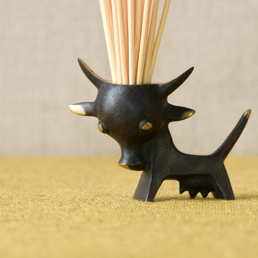 Bull Rack Toothpick Walter Bosse Cow Toothpick/Candle Holder – Art & Utility