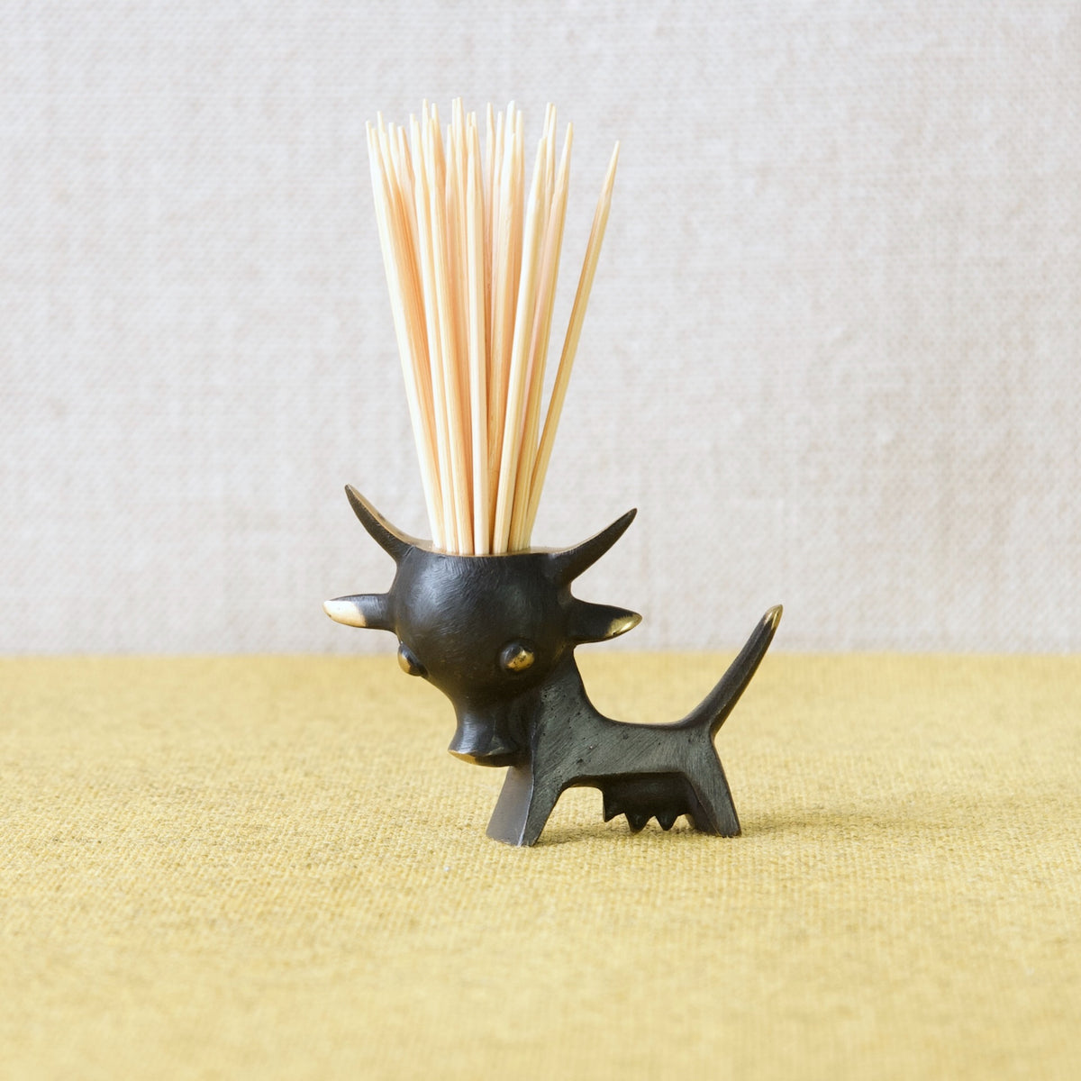 Bull Rack Toothpick Walter Bosse Cow Toothpick/Candle Holder – Art & Utility